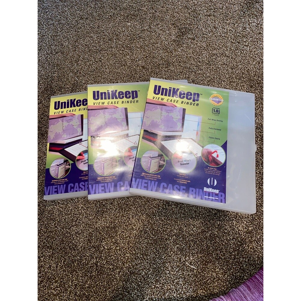 unikeep view caseunikeep view case binder 1 inch capacity set of 3